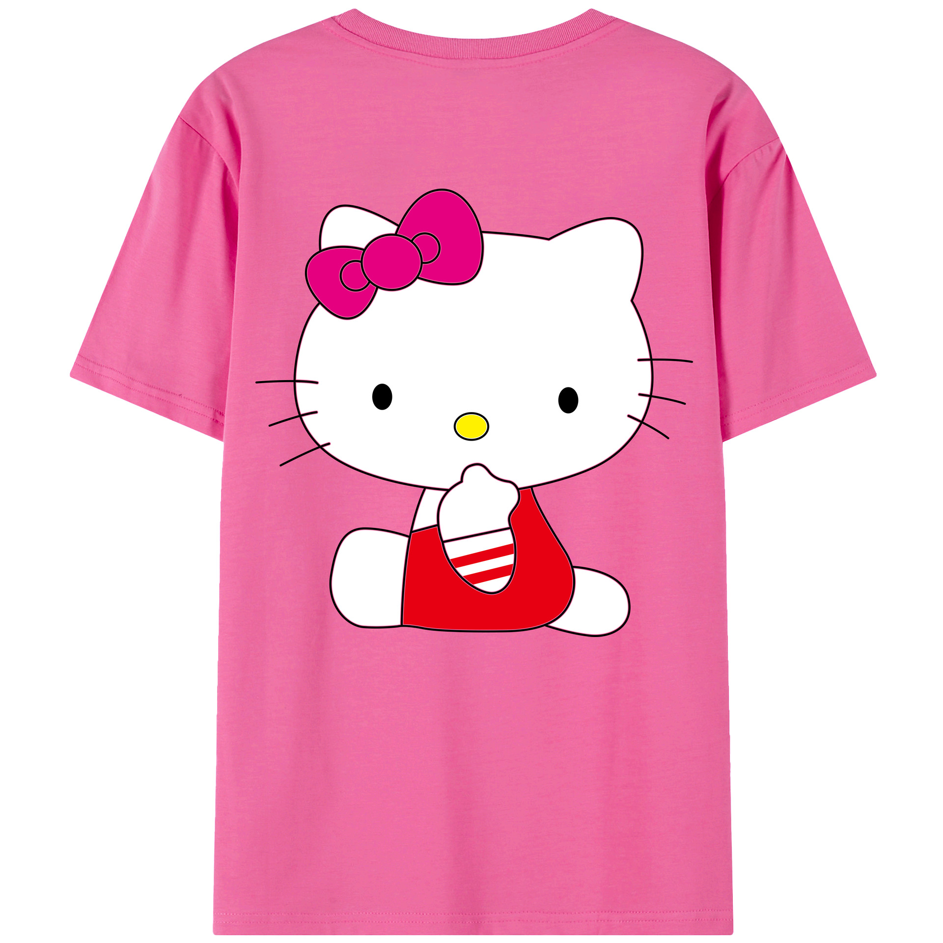 （画像用） Hello Kitty ハローキティ レディース半袖Tシャツ(バックプリント)